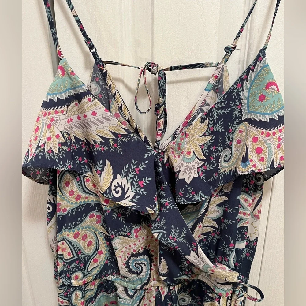 American Eagle Paisley Wrap Style Romper - Picture 4 of 6